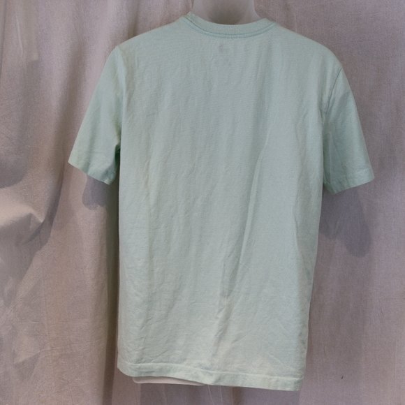 Puma Pastel Green Seafoam Mint Logo T-Shirt Unisex Medium Sporty Casual - Picture 5 of 9